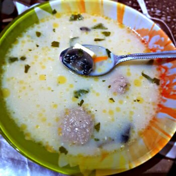 Грибной суп с фрикадельками