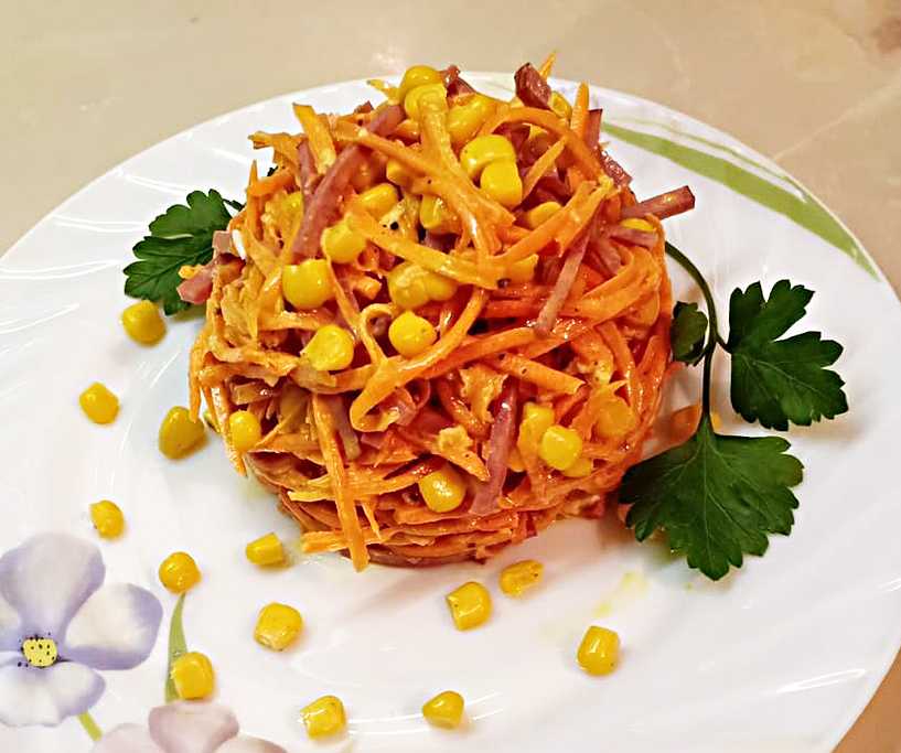 You are currently viewing Салат с корейской морковкой и кукурузой