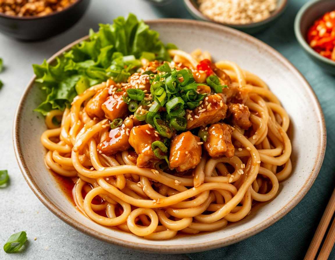 Лапша Удон с курицей